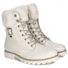 A pair of white winter boots with fur trim. Produktbild-Vorschau