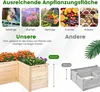 Hochbeet Holz, Blumenbeet ohne Bodenplatte, Pflanzkasten Produktbild-Vorschau 4