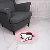 Hello Kitty Runder Teppich, rosa, rutschfest, mit Spitze Produktbild-Vorschau 3