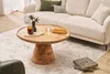 Miliboo - Runder Couchtisch aus Massivholz D80 MATERA Produktbild-Vorschau 2