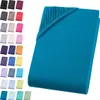 Jersey Spannbettlaken 140-160x200 cm Spannbettuch 100% Produktbild-Vorschau 1