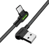 Mcdodo úhlový kabel CA-5280, USB na USB-C, LED, 1,2 m, Náhled obrázku produktu 4