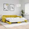 vidaXL Tagesbett Ausziehbar Gelb 100x200 cm Samt Produktbild-Vorschau 2
