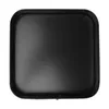 A top-down view of a black square baking mold with rounded corners. Podgląd zdjęcia produktu