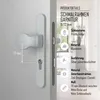 Silberne Schmalrahmengarnitur 72mm Langschildgarnitur PZ Produktbild-Vorschau 5