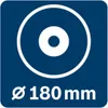 Bosch Akku-Winkelschleifer GWS 18V-180 PC Produktbild-Vorschau 7