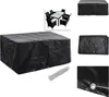 vidaXL Kryt na záhradný nábytok 8 očiek 240x140x90 cm - Náhľad obrázku produktu 1