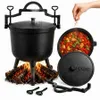 Żeliwny garnek HAGE Dutch Oven do gulaszu z pokrywką i Podgląd zdjęcia produktu 1