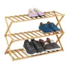 Relaxdays faltbares Schuhregal, 3 Ebenen, 9 Paar Schuhe, Produktbild-Vorschau 1