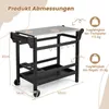 COSTWAY Grillwagen wetterfest, Grilltisch mit Produktbild-Vorschau 7