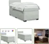 The Living Store Boxspringbett mit Matratze Hellgrau 90x190 Produktbild-Vorschau 1