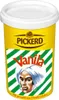 A yellow tub of Pickerd Vanila Aroma with a picture of a person on it. Produktbild-Vorschau