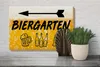 Holzschild Hinweis Biergarten links Bier Schild, 30x20 cm, Produktbild-Vorschau 5