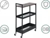Carrello da nicchia Relaxdays, 3 ripiani, design Anteprima dell’immagine prodotto 7