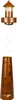 A decorative lighthouse-shaped lamp with maritime motifs. Produktbild-Vorschau