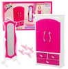 Set di mobili per bambole, guardaroba, specchio, ganci, Anteprima dell’immagine prodotto 1