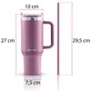 Berdsen Vakuum-Thermosbecher mit Strohhalm 1180 ml rosa Produktbild-Vorschau 14