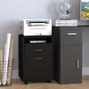 HOMCOM Cassettiera con rotelle per documenti, mobile da Anteprima dell’immagine prodotto 2
