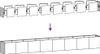 An illustration showing a chain of square planters being assembled into a long planter box. Anteprima dell’immagine prodotto