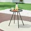 Vonkajší stolík 'Fosen' 55 x Ø 42 cm čierny Náhľad obrázku produktu 1