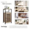 tectake® Beistellschrank Durham 38,5 x 31,5 x 81 cm Produktbild-Vorschau 7
