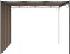 vidaXL Gartenpavillon mit Seitenvorhang 3x3x2,25 m Taupe Produktbild-Vorschau 3