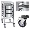 Expondo Royal Catering Tablettwagen - Edelstahl - für 7 x Produktbild-Vorschau 5