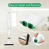A vacuum cleaner and replacement dust bags are shown in a clean, well-lit room. Produktbild-Vorschau