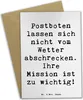 Mr. & Mrs. Panda Klappkarte Spruch Postbote Held - Weiß - Produktbild-Vorschau 1