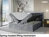 MEBLINI Boxspringbett mit Bettkasten - Bett mit LED Produktbild-Vorschau 3