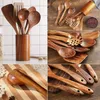 Küchenhelfer Set Küchengerät 7 tlg aus Holz Antihaft Produktbild-Vorschau 5