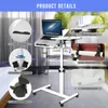 Table d'ordinateur portable Table d'appoint avec roulettes Voir les images du produit 6