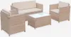 sweeek - Gartengarnitur aus Polyrattan - Perugia -  4 Sitze Produktbild-Vorschau 1