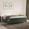 vidaXL Box spring bed frame dark green 160x200 cm velvet Náhled obrázku produktu 2
