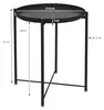 ML-Design Beistelltisch mit abnehmbarem Tablett, Ø 45x52 Produktbild-Vorschau 7
