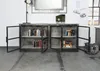 MASSIVMOEBEL24 Sideboard Mango 180x40x90 grau lackiert Produktbild-Vorschau 4