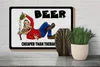 Holzschild Alkohol 30x20cm Beer cheaper than therapy Bier Produktbild-Vorschau 4