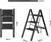 Drabina domowa - 3 stopnie - Aluminiowa drabina składana z Podgląd zdjęcia produktu 2
