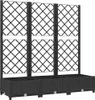 vidaXL Pflanzkübel mit Spalier Schwarz 120x40x121,5 cm PP - Produktbild-Vorschau 11