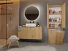 Badschrank mit Wäschekorb ATSO 2 – Artisan-Eiche Produktbild-Vorschau 2