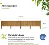 Garronda Beeteinfassung Holz Rollzaun Gartenzaun Produktbild-Vorschau 2