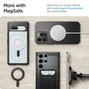 A flat lay of various phone accessories, including MagSafe chargers and mounts, arranged on a wooden surface. Anteprima dell’immagine prodotto