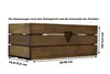 Blumenkasten aus Holz braun 40 cm mit Herz Produktbild-Vorschau 3