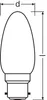 Osram LED B22D Kerze Fadenlampe Matt 4W 470lm - 827 Extra Produktbild-Vorschau 5