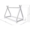 Kinderholzbett NAKANA in Form eines Tipis 90x190 cm Produktbild-Vorschau 4