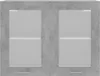 vidaXL Wisząca szklana szafka betonowa szara 80x31x60 cm Podgląd zdjęcia produktu 6