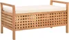 vidaXL Lavica s úložným priestorom 93×49×49 cm Orechový Náhľad obrázku produktu 7