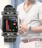 Mechanische Uhr Armbanduhr mit Binär-Anzeige, LED, Produktbild-Vorschau 6