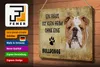 Blechschild Spruch 30x20cm Bulldogge Hund ohne kein Heim Produktbild-Vorschau 4