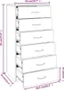 vidaXL Příborník 6 zásuvek kouřový dub 50x34x96 cm výrobek Náhled obrázku produktu 8